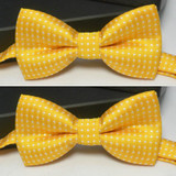 Boy Bow skinny mens Tie quality dot tie bowtie bow yellow red knitted ties for men corbatas hombre 2017 noeud papillon homme