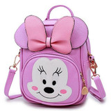 Bowknot Cute Minnie Mickey Children Cartoon School Backpack For 0-3 years old Boys And Girls Lovely Cartoon Schoolbag MAQ52