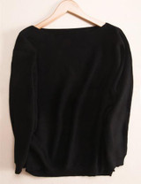 2017 Autumn winter NEW Women's Cashmere Sweater Fashion one collar loose bat sweater Knit pullover female Wool Sweaters thick