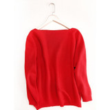 2017 Autumn winter NEW Women's Cashmere Sweater Fashion one collar loose bat sweater Knit pullover female Wool Sweaters thick