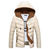 2017 Autumn Winter New Fashion Hooded Chaqueta Hombre Invierno Thick Waterproof Medium Long Stylish Winter Jackets Men