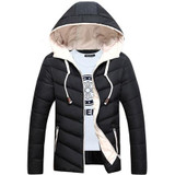 2017 Autumn Winter New Fashion Hooded Chaqueta Hombre Invierno Thick Waterproof Medium Long Stylish Winter Jackets Men