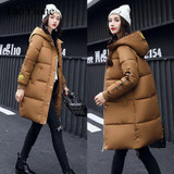 2017 Autumn Winter New Fahion Women's Down Jacket Hooded Cotton Long Coat Jackets Women Parkas Zipper Ladies Outwear Parkas