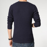 2017 Autumn Winter New Arrival Mens Sweater Fashion V Neck Solid Pullover Sweater Men Casual Slim Fit Knitted Mens Pullovers 5XL