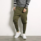 2017 Autumn Winter Men Harem Pants Drop Crotch Baggy Streetwear Mens Joggers Pants Hip Hop Stretch Sweatpants Trousers Male 5XL