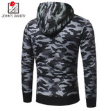 2017 Autumn Winter Hoodies Men Sudaderas Hombre Hip Hop Mens Brand Camouflage Hooded Zipper Hoodie Sweatshirt Slim Fit Men Hoody