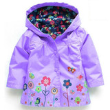 2017 Autumn Winter Girls Jacket For Girls Windbreaker Boys Jacket Kids Raincoat Trench Coat Children Outerwear Girls Clothes