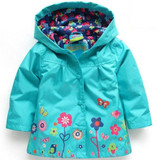 2017 Autumn Winter Girls Jacket For Girls Windbreaker Boys Jacket Kids Raincoat Trench Coat Children Outerwear Girls Clothes