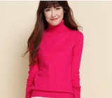 2017 autumn winter female Knitted Cashmere sweater women thickening turtleneck pull femme women sweaters and pullovers