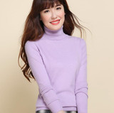 2017 autumn winter female Knitted Cashmere sweater women thickening turtleneck pull femme women sweaters and pullovers