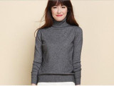 2017 autumn winter female Knitted Cashmere sweater women thickening turtleneck pull femme women sweaters and pullovers