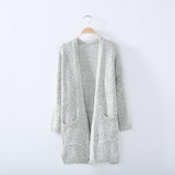 2017 Autumn Winter Fashion Women Long Sleeve loose knitting cardigan sweater Womens Knitted Female Cardigan pull femme