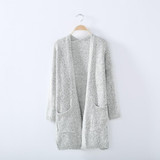 2017 Autumn Winter Fashion Women Long Sleeve loose knitting cardigan cardigan sweater Womens Knitted Female Cardigan pull femme