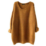 2017 Autumn Winter Fashion Pullover Women Sweater Long Sleeve Plus size Long Knitted Sweater Warm Women Sweaters And Pullovers