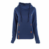 2017 Autumn Winter Fashion Embroidery Women Hoodies Pullovers Casual Long Sleeve Pocket Sweatshirts Hooded Female Tracksuit NV 8