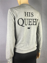 2017 Autumn Winter Couples Match Sweatshirts KING QUEEN Casual Long Sleeve Hoodies Lovers Sweatshirt Men&amp;Women Pullovers S-XXL