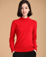2017 autumn winter cashmere sweater female pullover high collar turtleneck sweater women solid color lady basic sweater