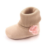 2017 Autumn Winter Baby Shoes Crib Pram Bebe First Walkers Kids Newborn Infant Toddler Super Keep Warm Flower Boots
