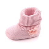 2017 Autumn Winter Baby Shoes Crib Pram Bebe First Walkers Kids Newborn Infant Toddler Super Keep Warm Flower Boots