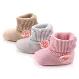 2017 Autumn Winter Baby Shoes Crib Pram Bebe First Walkers Kids Newborn Infant Toddler Super Keep Warm Flower Boots