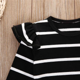 2017 Autumn Winter Baby Boy Girls Clothing Long Sleeve Striped Ruffles Romper Newborn Infant Baby Girl Jumpsuit Clothes Outfit