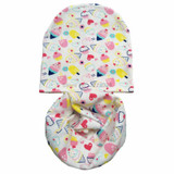 2017 Autumn Winter animal print Cotton Baby Hat scarf Girl Boy beanies Toddler hat scarf set Kids Caps baby child cap