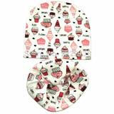 2017 Autumn Winter animal print Cotton Baby Hat scarf Girl Boy beanies Toddler hat scarf set Kids Caps baby child cap