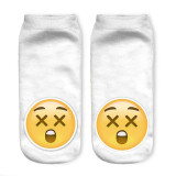 3D Socks Brand Sock Boat Meias fashion Printing Unisex Socks Emoji Pattern Meias Feminina Funny Low Ankle HOT
