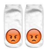 3D Socks Brand Sock Boat Meias fashion Printing Unisex Socks Emoji Pattern Meias Feminina Funny Low Ankle HOT