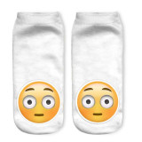 3D Socks Brand Sock Boat Meias fashion Printing Unisex Socks Emoji Pattern Meias Feminina Funny Low Ankle HOT