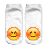 3D Socks Brand Sock Boat Meias fashion Printing Unisex Socks Emoji Pattern Meias Feminina Funny Low Ankle HOT