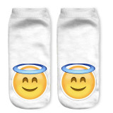 3D Socks Brand Sock Boat Meias fashion Printing Unisex Socks Emoji Pattern Meias Feminina Funny Low Ankle HOT