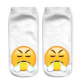 3D Socks Brand Sock Boat Meias fashion Printing Unisex Socks Emoji Pattern Meias Feminina Funny Low Ankle HOT