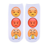 3D Socks Brand Sock Boat Meias fashion Printing Unisex Socks Emoji Pattern Meias Feminina Funny Low Ankle HOT