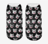 3D socks Harajuku Style Print cat women Socks Casual Socks Unisex Low Cut Ankle Socks