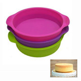 3D Silicone Cake Mold Round Shape Cake Pan Pizza Cupcake Tray Bakeware DIY Maker Baking Tool Cooking Tools Bakeware Pan