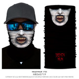 3D Seamless Multifunction Magic Tube Vampire Demon Men Skull Ghost Shield Face Mask Headband Bandana Headwear Ring Scarf Bicycle