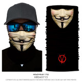 3D Seamless Multifunction Magic Tube Vampire Demon Men Skull Ghost Shield Face Mask Headband Bandana Headwear Ring Scarf Bicycle