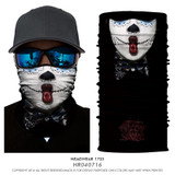3D Seamless Multifunction Magic Tube Vampire Demon Men Skull Ghost Shield Face Mask Headband Bandana Headwear Ring Scarf Bicycle