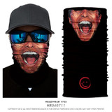3D Seamless Multifunction Magic Tube Vampire Demon Men Skull Ghost Shield Face Mask Headband Bandana Headwear Ring Scarf Bicycle