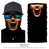 3D Seamless Multifunction Magic Tube Vampire Demon Men Skull Ghost Shield Face Mask Headband Bandana Headwear Ring Scarf Bicycle