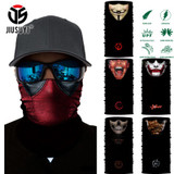 3D Seamless Multifunction Magic Tube Vampire Demon Men Skull Ghost Shield Face Mask Headband Bandana Headwear Ring Scarf Bicycle