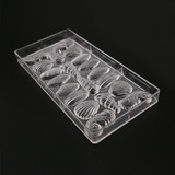 3D seashell chocolate candy molds,oven baking supplies polycarbonate seashell chocolate mould bakeware wholesale pastry tools
