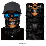 3D Seamless Balaclava Magic Scarf Neck Face Mask Ghost Skull Skeleton Head Bandana Shield Headband Headwear Bandana Men Bicycle