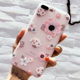 3D Relief Flower Phone Cases for iPhone 7 7 Plus 8 8 Plus X 6 6s Plus