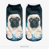 3D Printed Socks Women Cotton Comfortable Unisex Cute Short Socks Low Cut Ankle Socks Multiplecolors Animal Shape Dog Art Socks