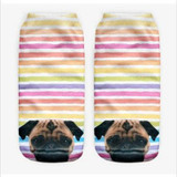 3D Printed Socks Women Cotton Comfortable Unisex Cute Short Socks Low Cut Ankle Socks Multiplecolors Animal Shape Dog Art Socks