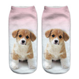 3D Printed Socks Unisex Low Cut Ankle Socks Women Sock Casual Cute Baby Dog Print Socks Dulaiduwan