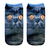 3D Printed Decoration Animal Women Socks Casual Cute Cat Unisex Low Cut Ankle Sock Novel Style Moistureproof Sokken Socks Meias