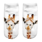 3D Printed Decoration Animal Women Socks Casual Cute Cat Unisex Low Cut Ankle Sock Novel Style Moistureproof Sokken Socks Meias